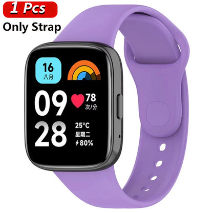 Silicone Strap & Case for Xiaomi Redmi Watch 3 / Active / Lite | Sport Band