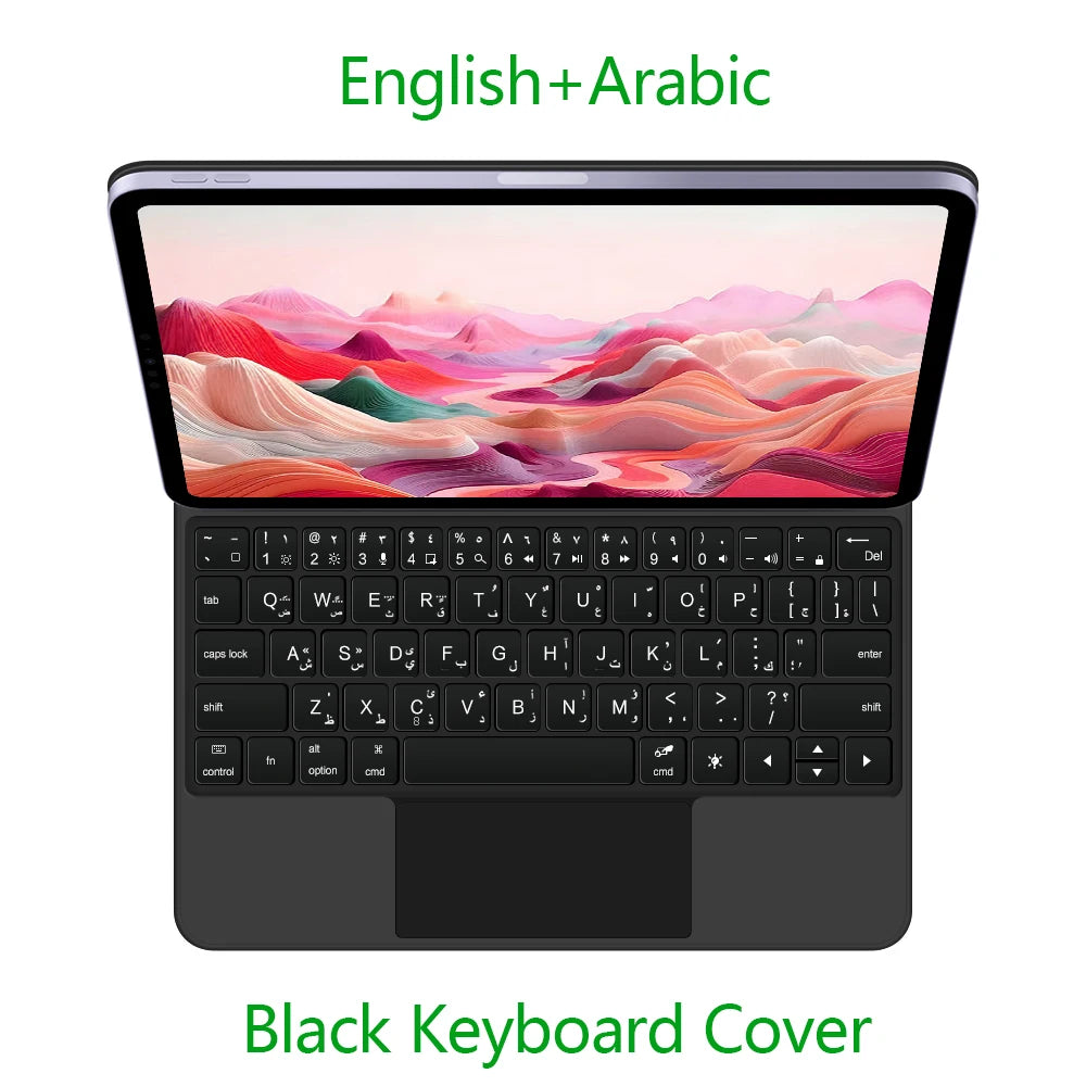 Backlit Magic Keyboard Case for iPad Air 11" M2/M3/M4 2024-2026 – Multi-touch, Smart Folio