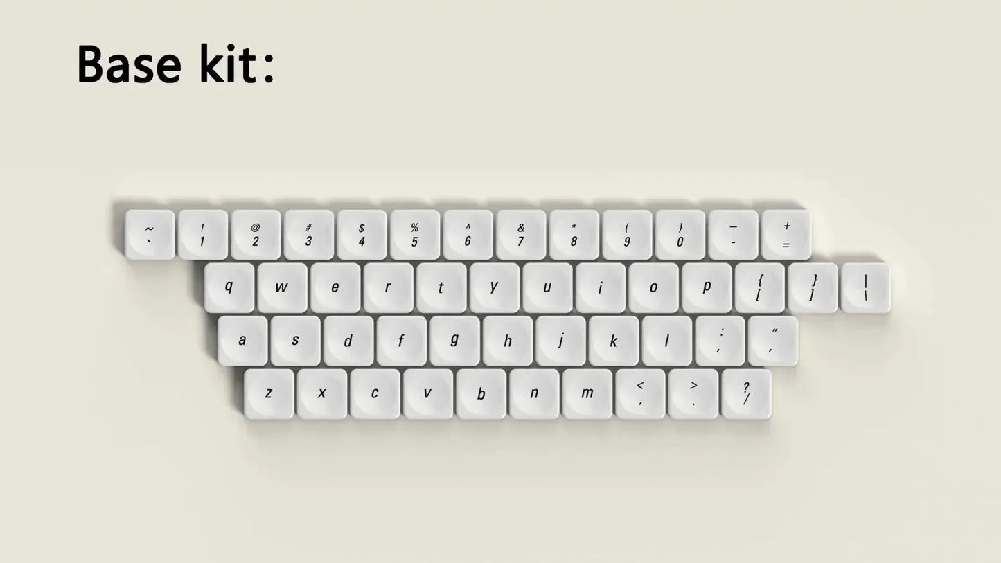 LCK Theme Low Profile PBT Keycap Set – Retro Gray, Custom Office & Gaming Keyboard Caps