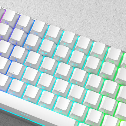 Cherry Profile PBT Keycaps 133+ Keys – White Side-Printed Shine-Through for MX Switches