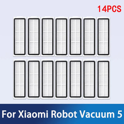 Xiaomi Robot Vacuum 5 / OV31GL Replacement Parts | Main Brush, Side Brush, HEPA Filter, Mop, Dust Bag