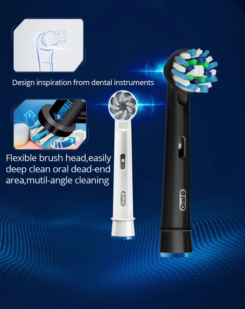Oral-B Pro 4000 Electric Toothbrush – 3D Action, Pressure Sensor, 4 Modes, Gum Care, Waterproof