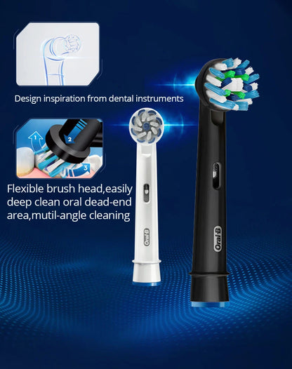 Oral-B Pro 4000 Electric Toothbrush – 3D Action, Pressure Sensor, 4 Modes, Gum Care, Waterproof