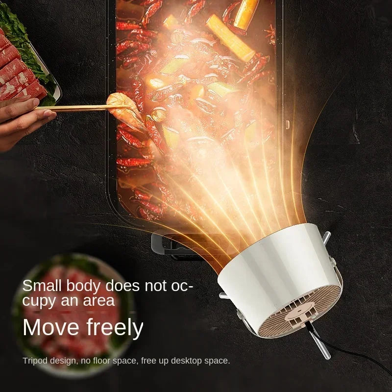 CREAROMA USB Desktop Mini Range Hood | Portable Kitchen Exhaust Fan | CE Certified