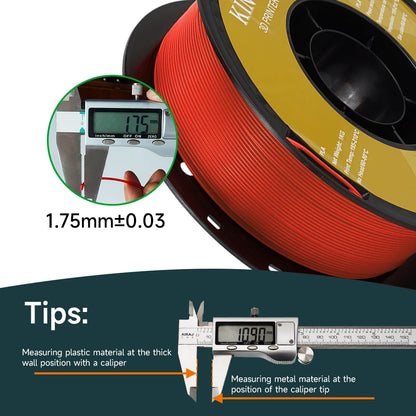 KINGROON 3D Printer Filament – 10 Rolls 1.75mm PLA / PETG, 1KG Each, Mix Colors, 22LBS Total