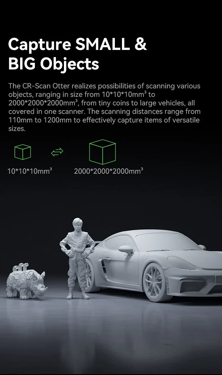 Creality CR-Scan Otter Handheld 3D Scanner – 0.02mm Accuracy | Full-Color | Anti-Shake