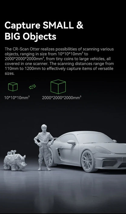 Creality CR-Scan Otter Handheld 3D Scanner – 0.02mm Accuracy | Full-Color | Anti-Shake