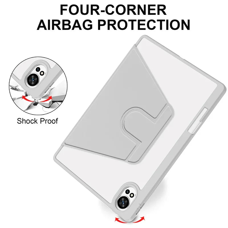 360° Rotating Acrylic Stand Case with Pencil Holder for Huawei MatePad 12x / MatePad Air 12 2024