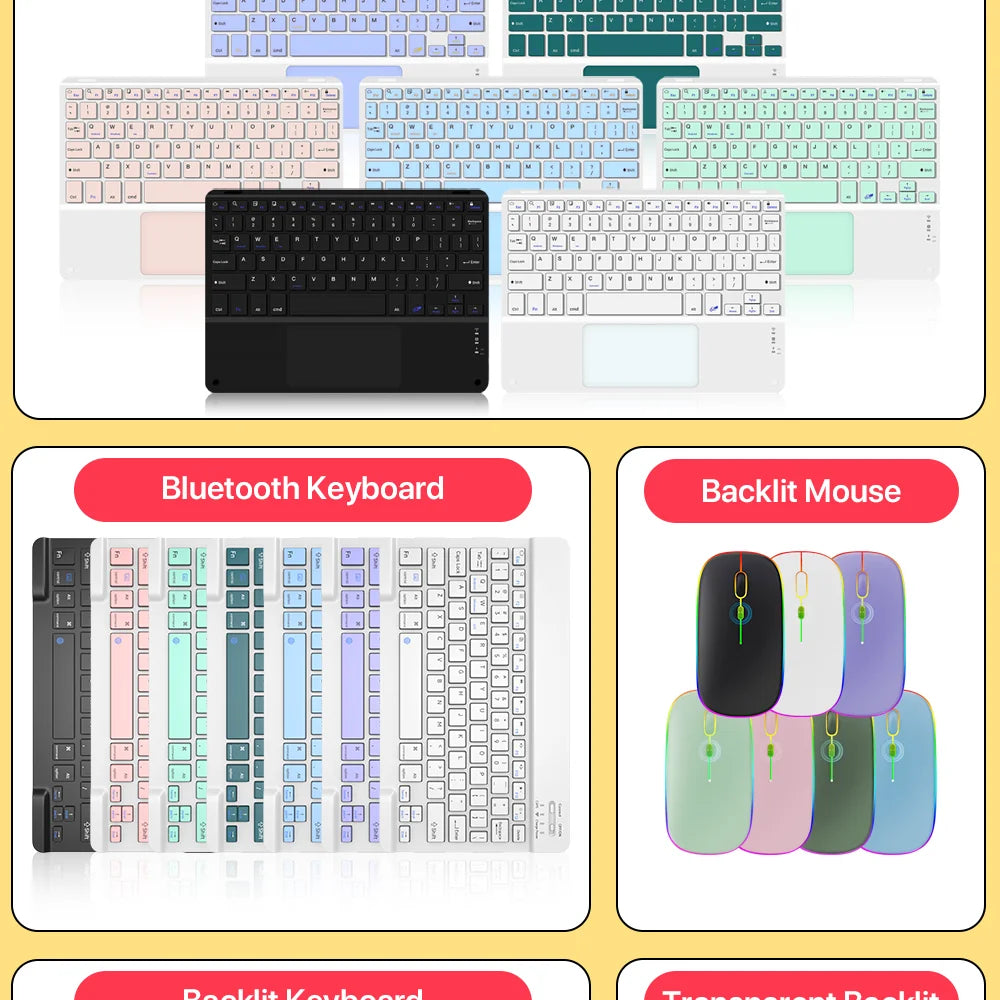 Touchpad Bluetooth Wireless Keyboard – For iPad, iPhone, Android, Windows PC & Laptop