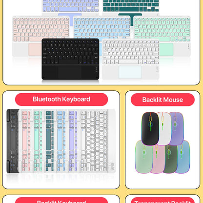 Bluetooth Wireless Keyboard with Touchpad for iPad, Tablet & Laptop