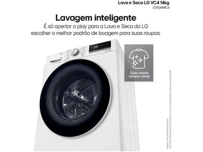 14kg Smart Washer & Dryer Combo | AI-Powered | VC4 Series | 110V
