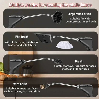Portable Handheld Steam Cleaner 220V – High Pressure Multifunctional for AC, Kitchen Hood & Car