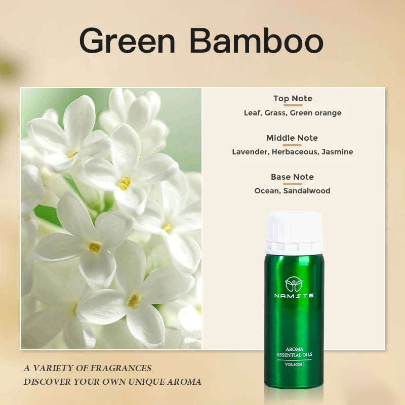 NAMSTE Hotel Signature Scent Essential Oil Diffuser – 300ml, 10 Luxury Fragrances, Home Air Freshener