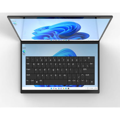 Intel N100 dual-screen laptop with 14-inch 2K touch display, 32GB RAM, flip metal case, 2-in-1 design, R.E.D. Shopping electronics