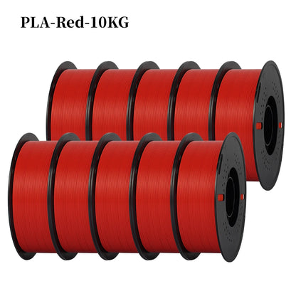 KINGROON 3D Printer Filament – 10 Rolls 1.75mm PLA / PETG, 1KG Each, Mix Colors, Eco-Friendly