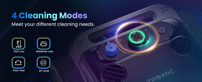 Cordless Robotic Pool Cleaner | 4 Motors, Wall & Waterline Cleaning, 300min Battery, Inground Pools