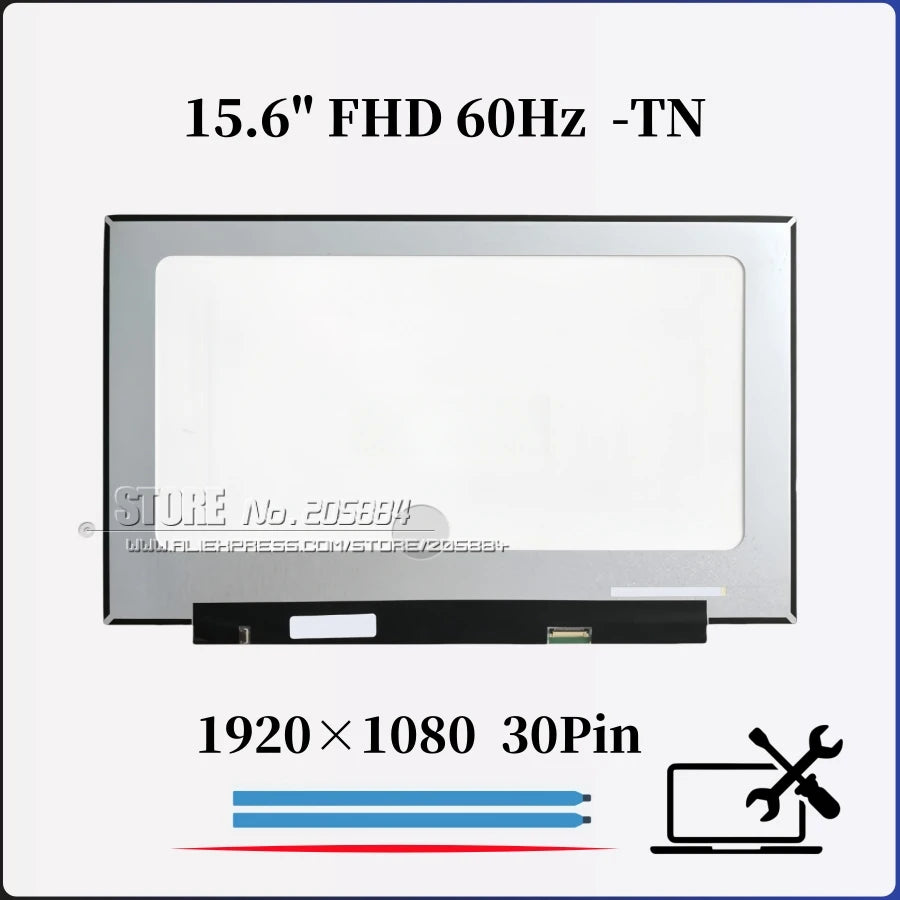 Lenovo IdeaPad Slim 3 15.6" FHD LCD Screen Replacement – 30-Pin (15AMN8, 15IRH8, 15IRU8)