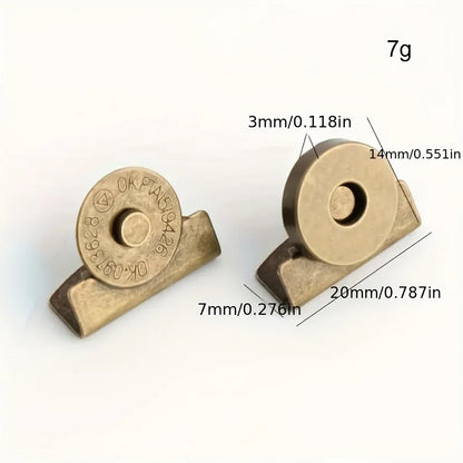 Magnetic Bag Snap Buttons | Hidden Metal Buckle Set 4 or 8 Pieces