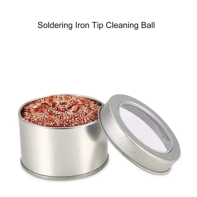 Copper Wire Soldering Iron Tip Cleaner Ball – Metal Dross Box