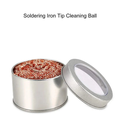 Copper Wire Soldering Iron Tip Cleaner Ball – Metal Dross Box