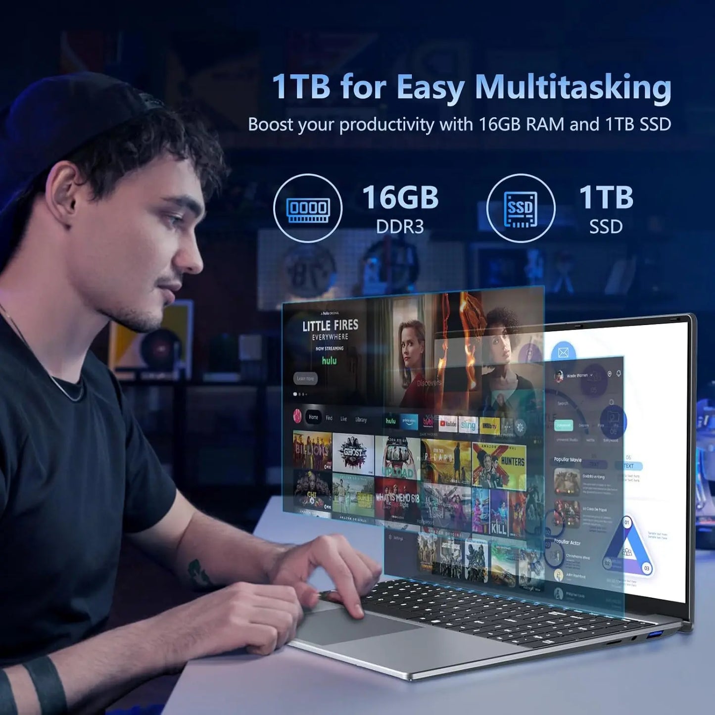 2026 Gaming Laptop — Intel i9-10980HK / Core i9-9900U, 16GB RAM, 1TB SSD, Windows 11