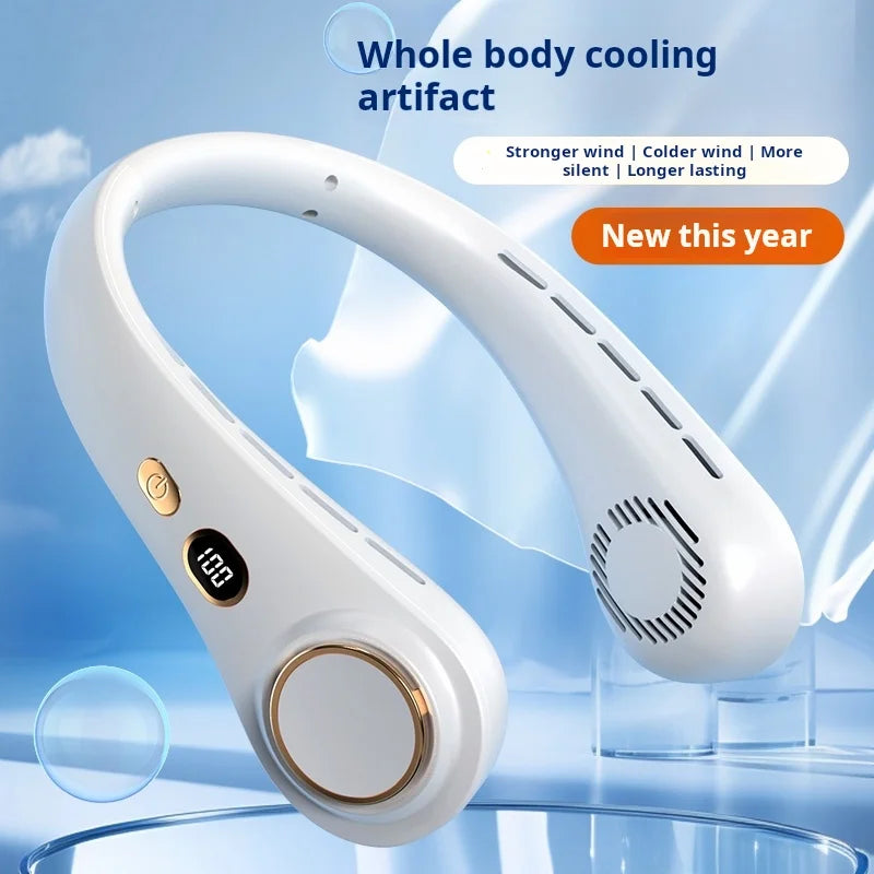 H9 Portable Neck Fan – Hands-Free Personal Cooling, Compact, Travel & Home