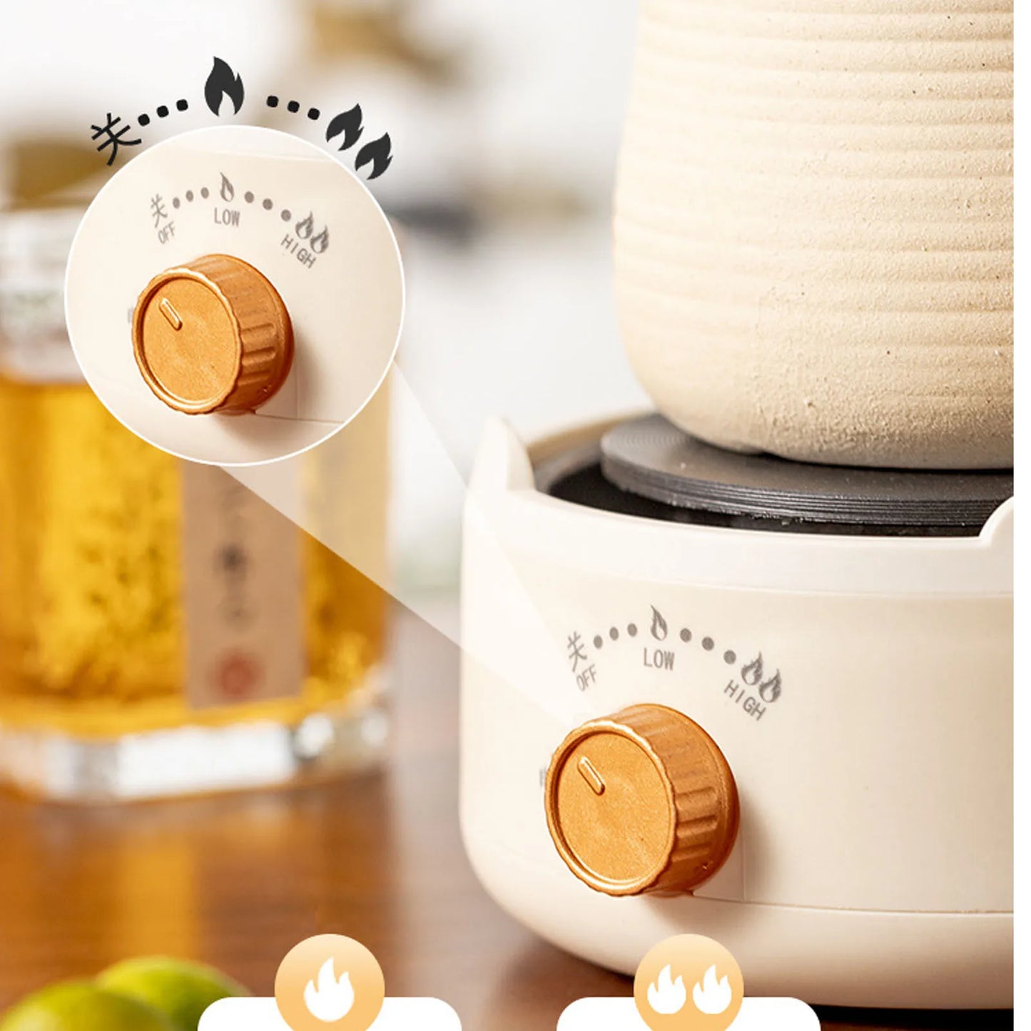 Electric Mini Hot Plate – Multifunctional Tea Stove, Fast Heating, Anti Dry Burn
