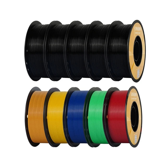 KINGROON PETG Filament 1.75mm – 5KG & 10KG Mixed Color Bundle