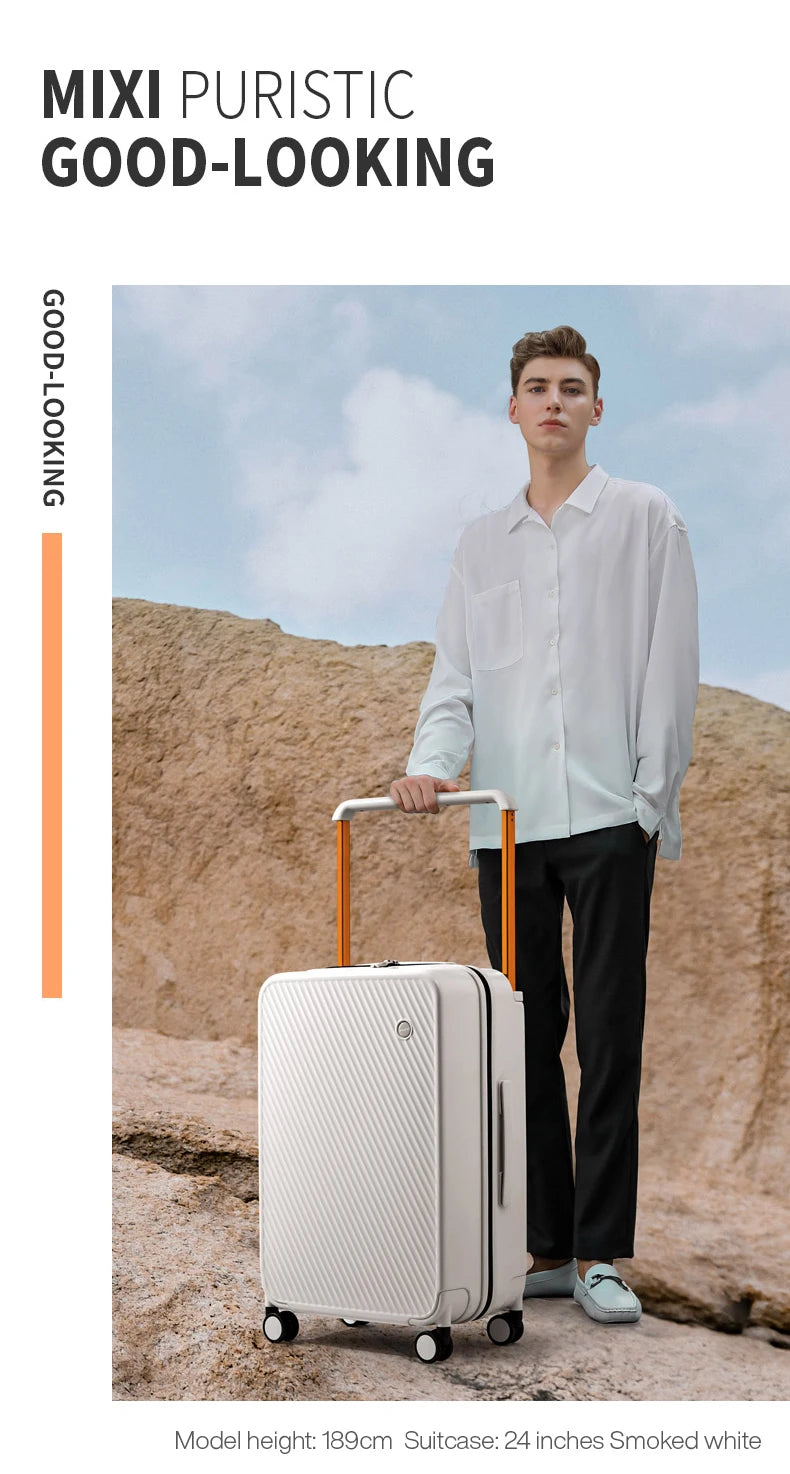 Mixi Wide Handle Hardside Suitcase M9276