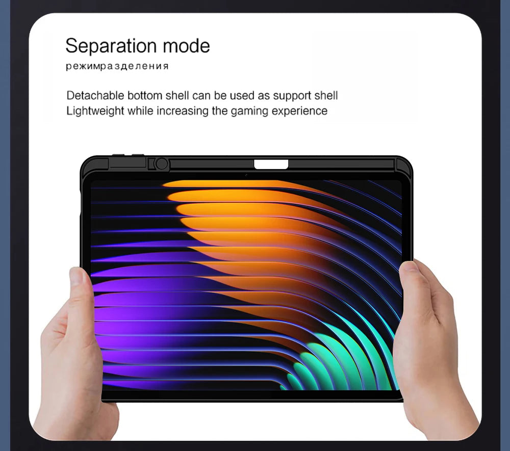 Detachable Magic Keyboard For Xiaomi Pad 7 MIPad7 Case Pencil Holder for Xiaomi Pad 7 Pro Mi Pad 7 2024 11.2" Tablet Cover Case