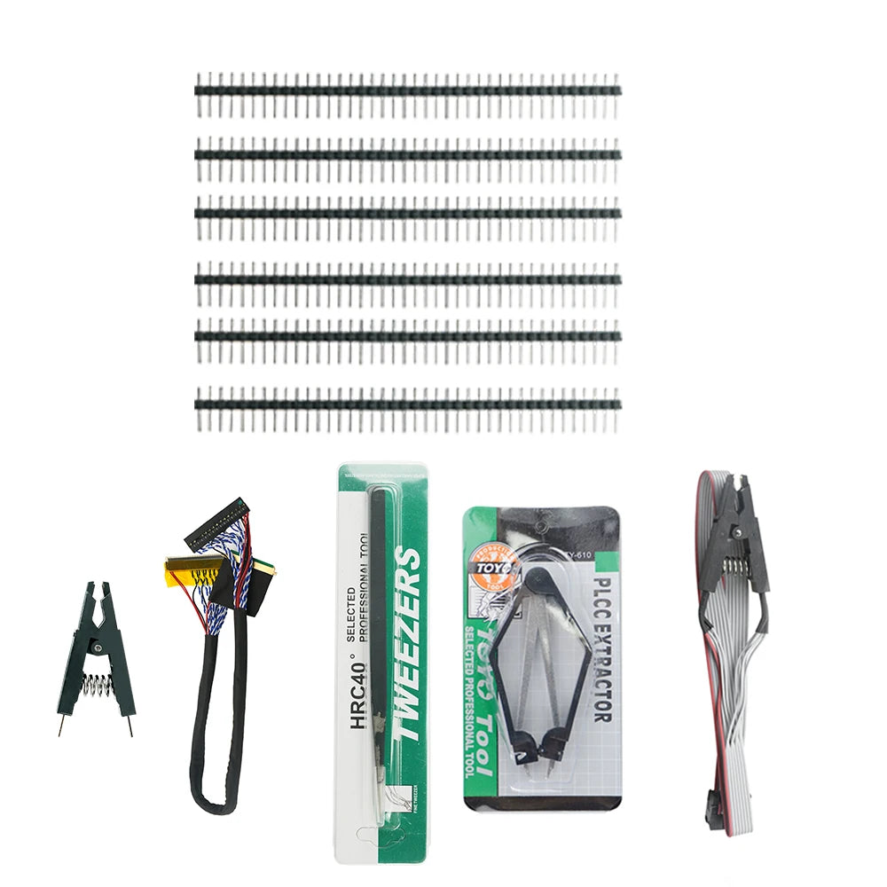 XGecu T48 (TL866-3G) Universal Programmer – 39 Adapters, 31000+ ICs, SPI/NAND/eMMC