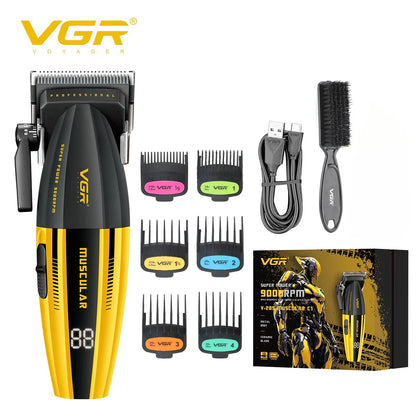 VGR Professional Hair Clippers | 9000 RPM | V-285 & V-003 | Cordless Barber Trimmer