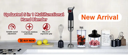 BioloMix 5-in-1 Blender TB-1800 | 1800W | Smoothie, Soup & More | EU 220V