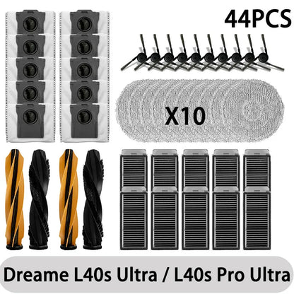 Dreame L40s Ultra / L40s Pro Ultra Replacement Accessories – Brush, Filter, Mop & Dust Bag