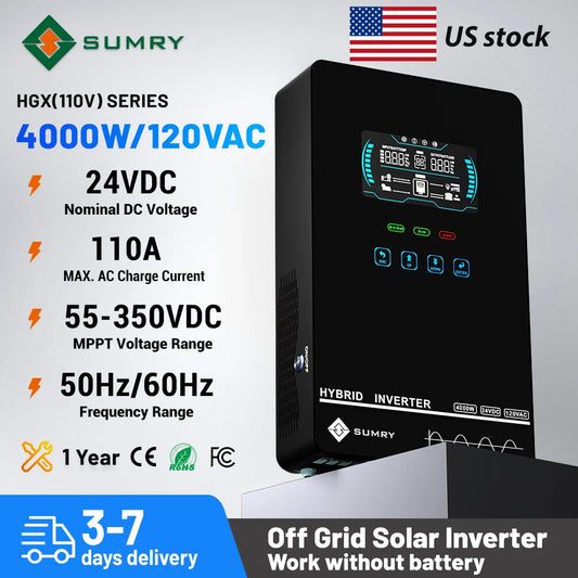 Sumry 4KW Off-Grid Solar Inverter with MPPT Charger