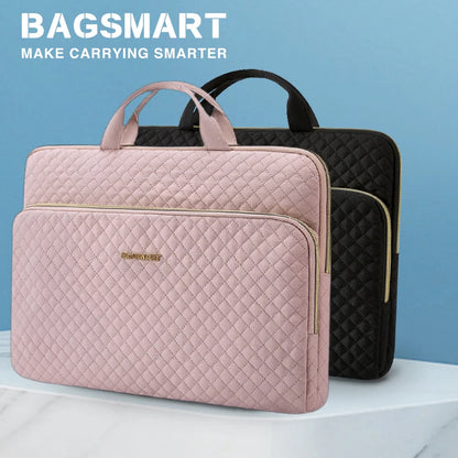 BAGSMART Laptop Handbag & Sleeve 13.3"–15.6" — Shoulder Briefcase for Women, MacBook Air/Pro