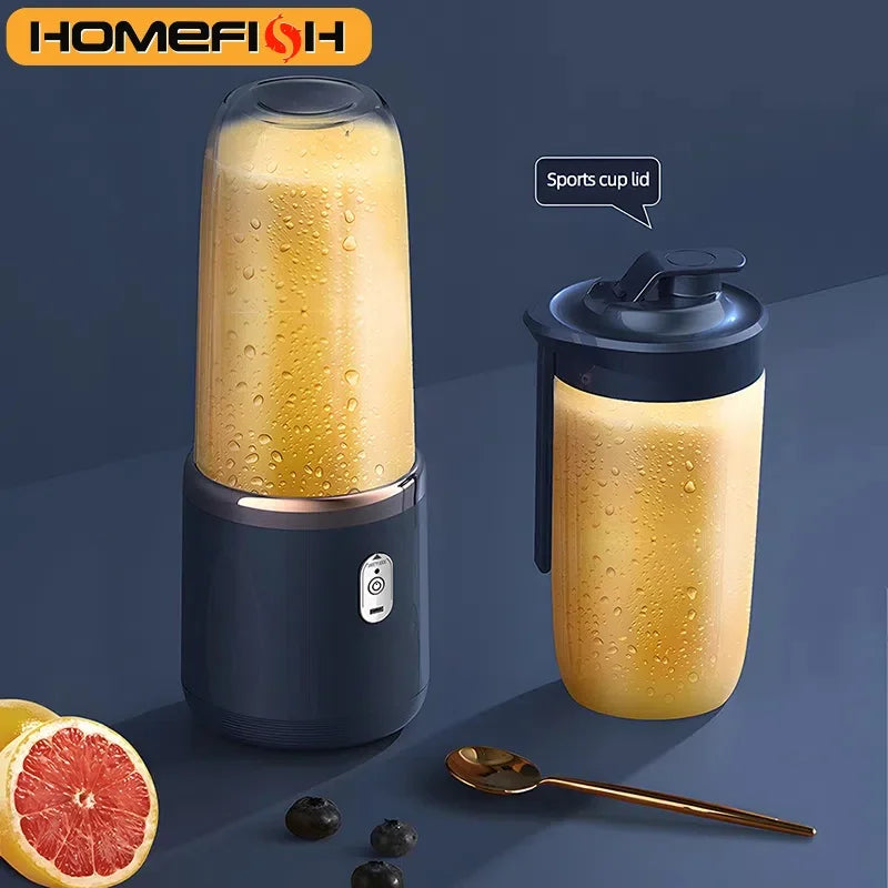 Portable Juicer Blender 400ml – USB Rechargeable Electric Fruit Juicer & Smoothie Cup