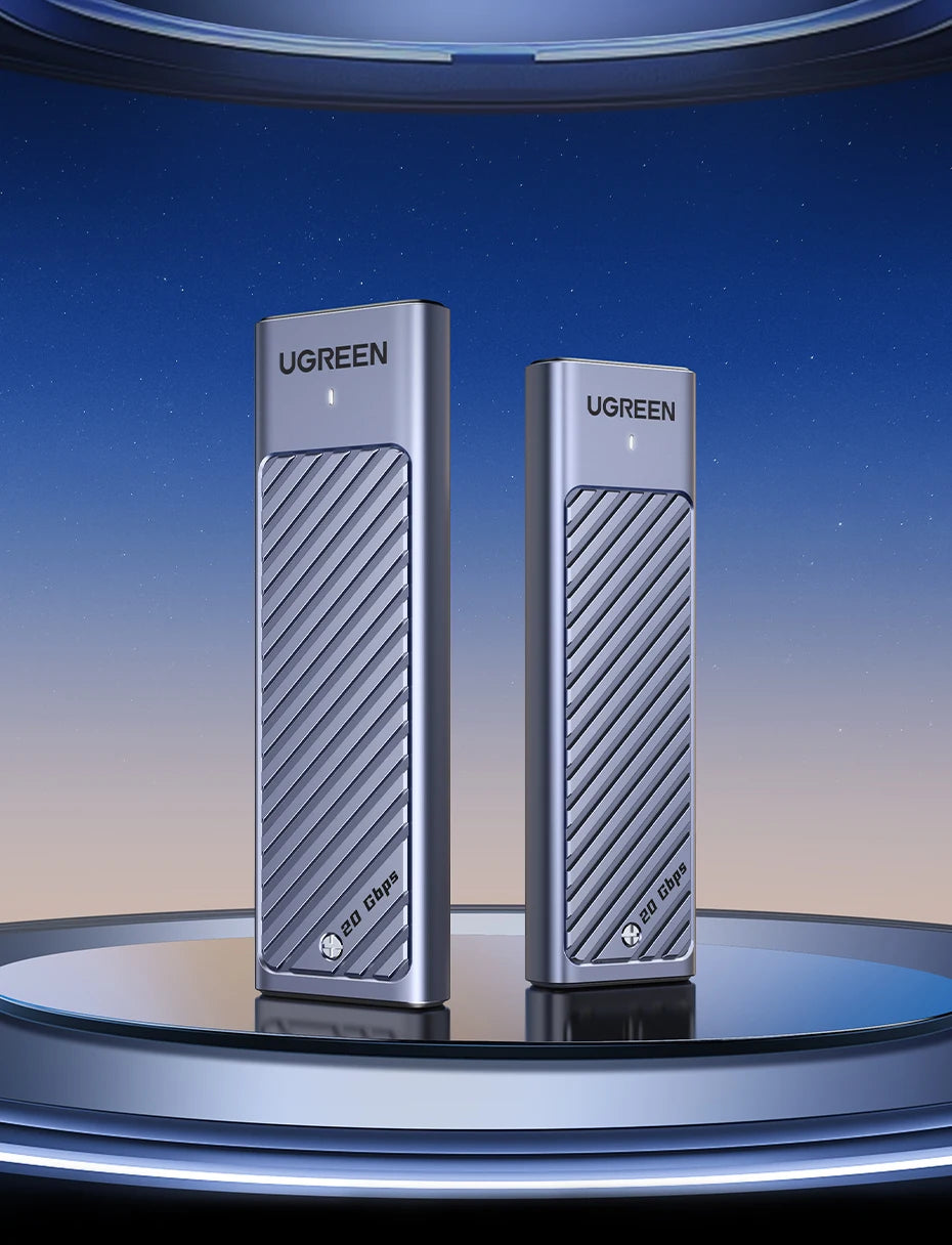 UGREEN M.2 SSD Enclosure | NVMe & SATA | USB 3.2 Gen2 20Gbps | Supports 2230–2280