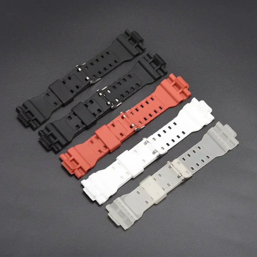 Silicone Replacement Watch Strap for Casio G-Shock GA-100/110/200/400/700 – 16mm Resin Band