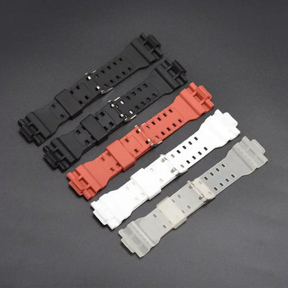 Silicone Replacement Watch Strap for Casio G-Shock GA-100/110/200/400/700 – 16mm Resin Band