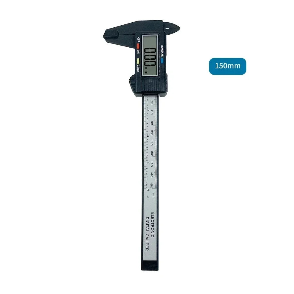 Digital Vernier Caliper 100–150mm – Carbon Fiber Electronic Measuring Tool