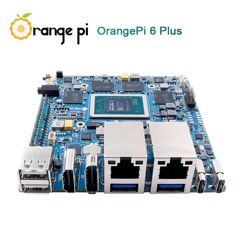 Orange Pi 6 Plus 32GB – Single Board Mini PC, DDR5, 45TOPS NPU, M.2 NVMe