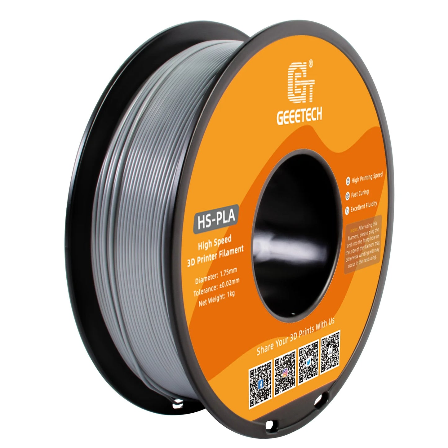 GEEETECH High-Speed PLA Filament – 1.75mm, 1KG, Fast Curing, HS-PLA for High-Speed 3D Printing