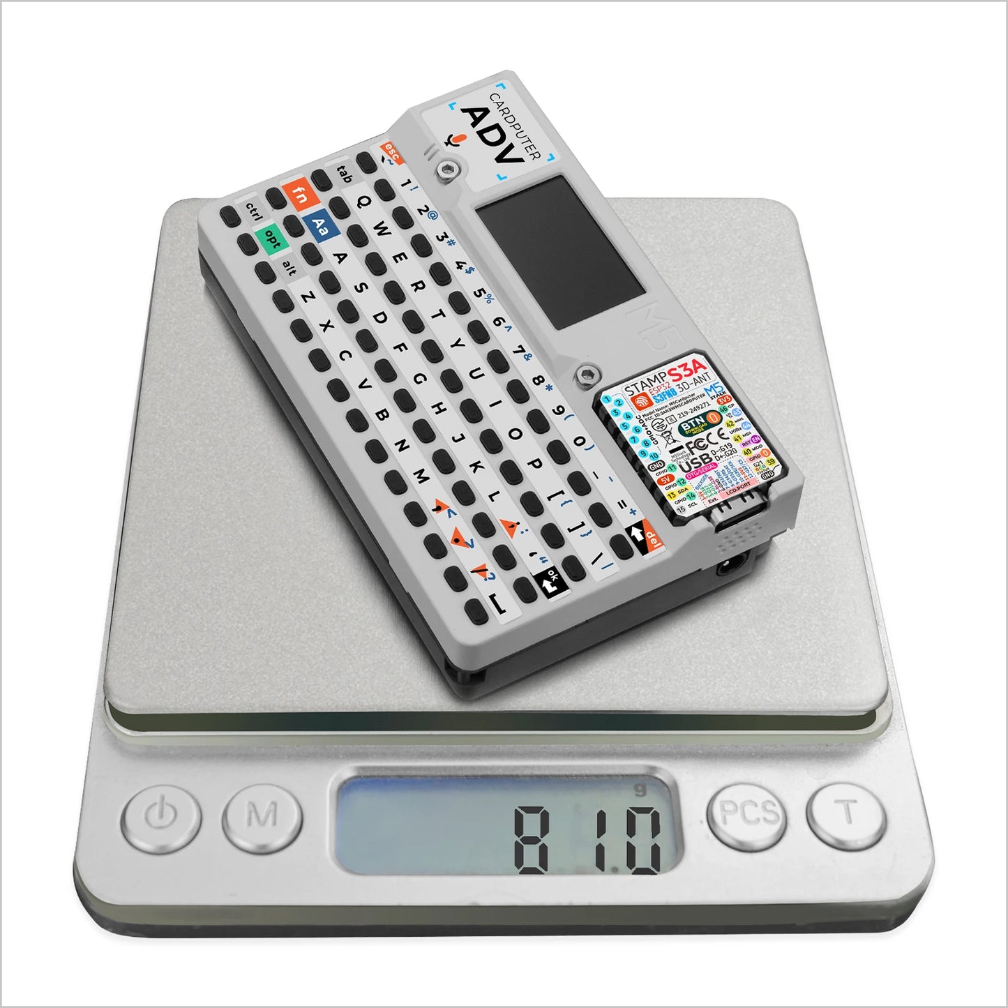 M5Stack Cardputer Adv – ESP32 Portable Mini Computer, 1.14" Screen, 56-Key Keyboard