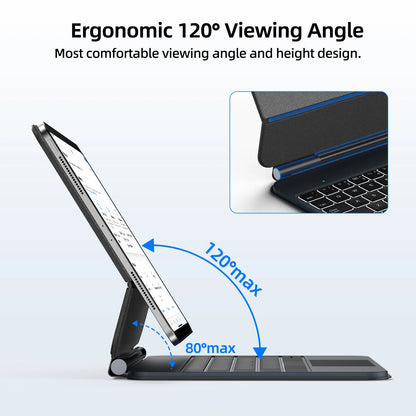 GOOJODOQ Magic Keyboard Case with Touchpad for iPad Pro 11" M4 / Air 4/5/6 (2020–2024)