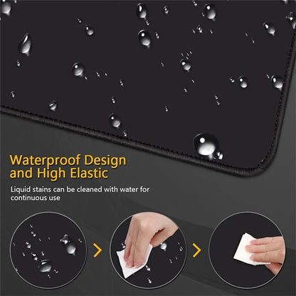 XXL Neon Glow-in-the-Dark Gaming Mouse Pad – Non-Slip Rubber Desk Mat