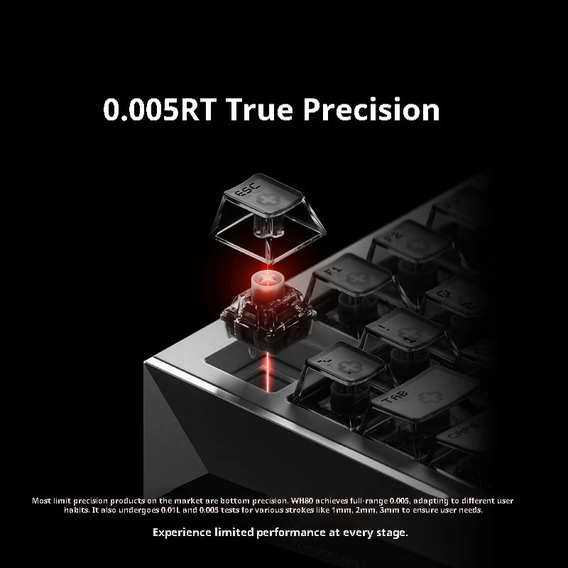 NuPhy WH80 HE Gaming Keyboard | Hall Effect | Rapid Trigger | DKS SOCD | 2.4G BT Wireless