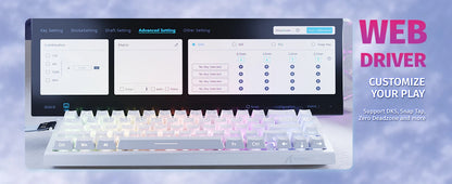 Attack Shark X68 HE Rapid Trigger Mechanical Gaming Keyboard – 60%, Hall Effect, 8KHz, Hot Swap