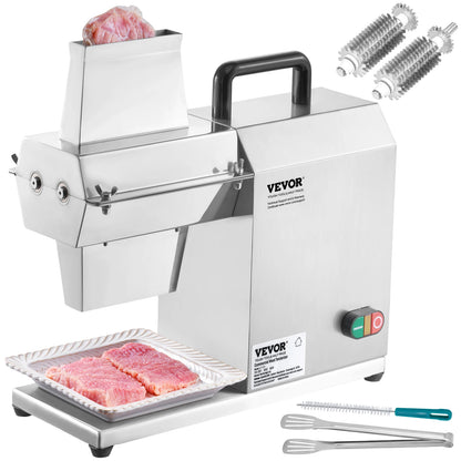 SucceBuy Commercial Meat Tenderizer 450W – 17", 54 Blades, Electric, Stainless Steel