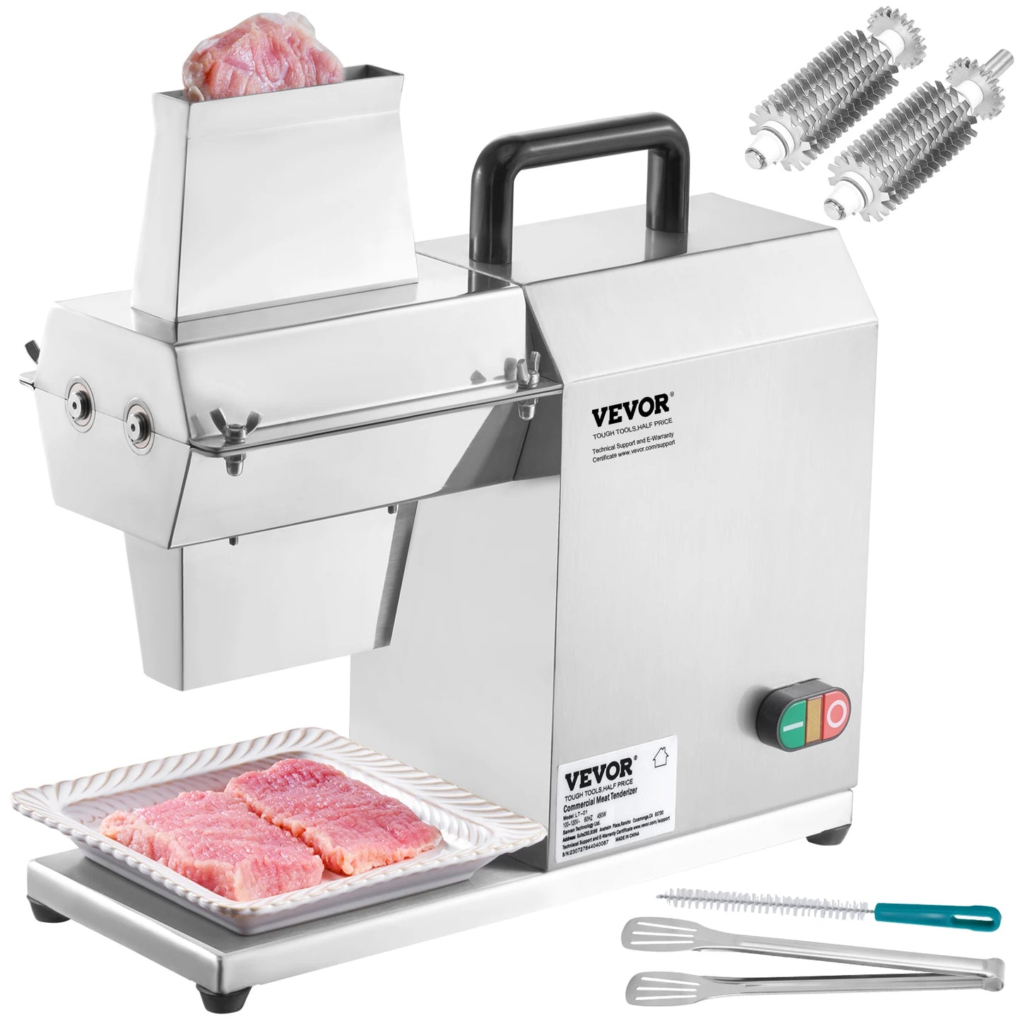 SucceBuy Commercial Meat Tenderizer 450W | 17-inch, 54 Blades, Electric, Pork Chicken Fish